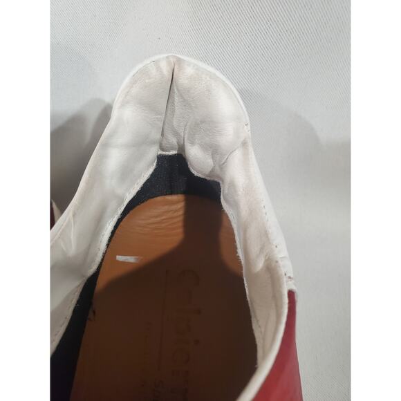 Calpierre Red and White Leather shoes.s54 main image 5